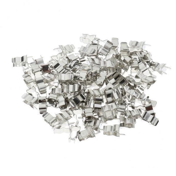 jiaping 3x100Pcs 5X20mm Fuse Holder Clips Fuse Pipe Clamp Alloy Fuses Welding Holder 3 Pcs