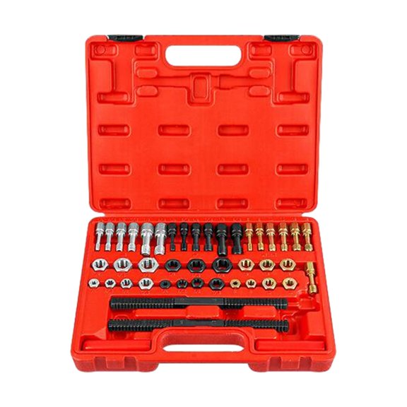 jiaping 45Pcs Thread Repair Tool Set Easy to Use for Nut Screw Repair Tools
