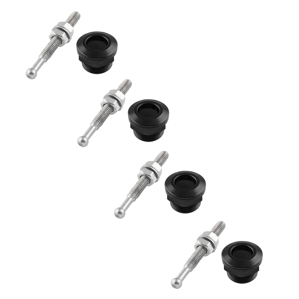 jiaping 4Pcs 22mm Quick Release Latch Push Button Car Hood Pin Bonnet Lock Bumper Clip