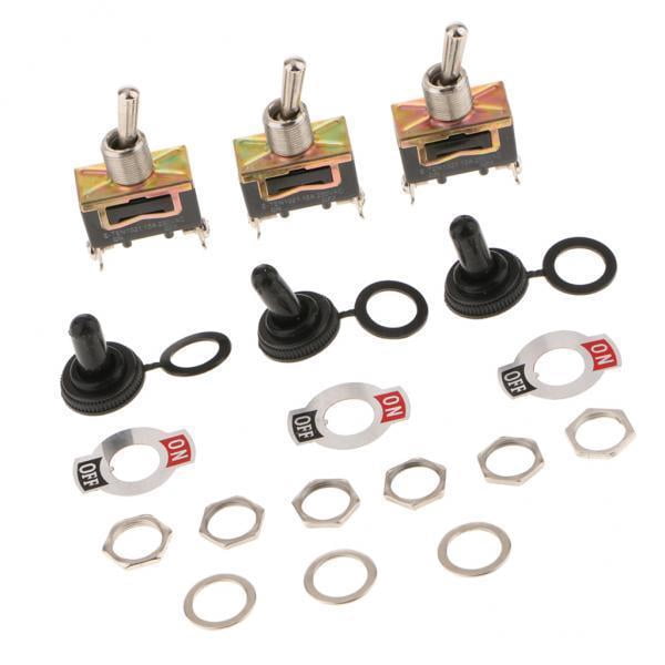 jiaping 4x E-TEN1021 250V 15A Toggle Switch 2 Terminal Pin ON/OFF ...
