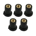 thumbnail image 1 of jiaping 5 Pieces Windshield Rubber Motorcycle Nuts Replaces Universal Repair Parts Brass Thread M4, 1 of 9