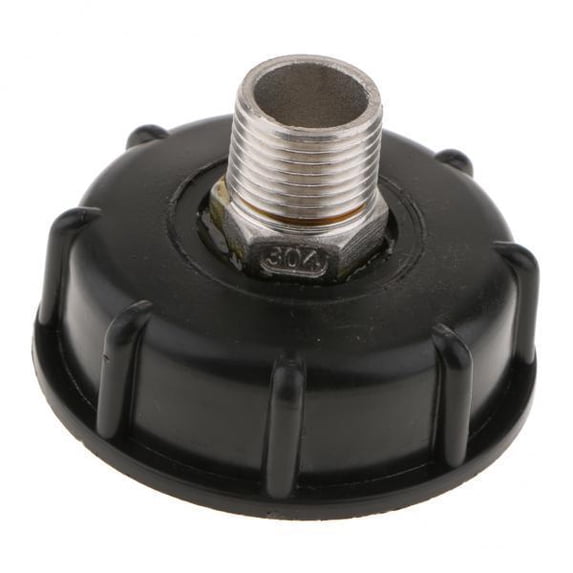 jiaping 5x1000L IBC Water Tote Tank Adapter Hose Cap for 60mm Thick Thread Outlet Coarse thread 4 extra thread