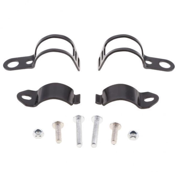 jiaping 5xMotorcycle Turn Light Indicator Mount Bracket Clamp 30-45mm Black