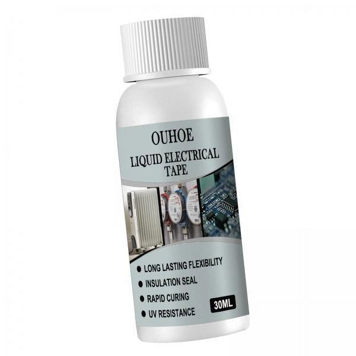 jiaping 6xLiquid Electrical Tape High Temperature Repair Glue for Instruments white 30ml