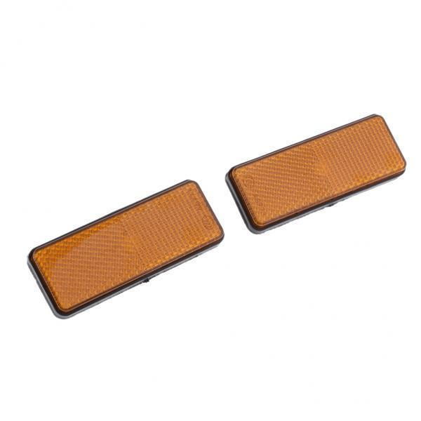 jiaping 6xYellow Rectangle Reflectors Universal for Motorcycle ATV Dirt Bike Scooter