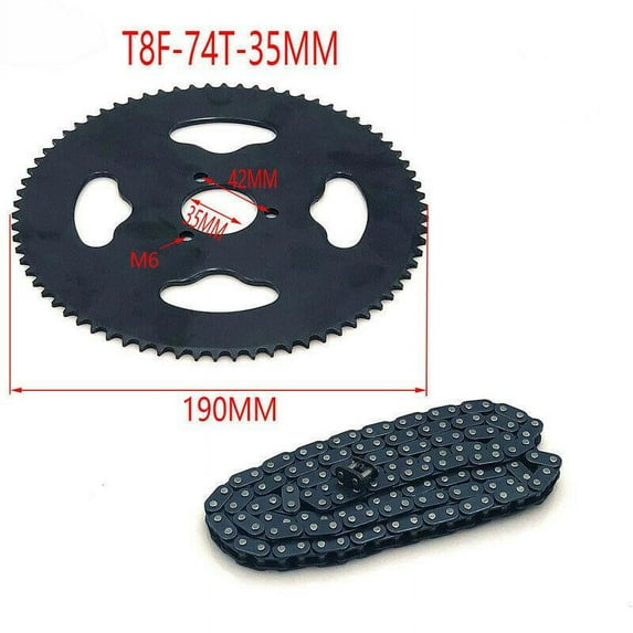 jiaping 74T 35MM Rear Sprocket for 47cc 49cc Mini Moto Pocket Bike Scooter ATV