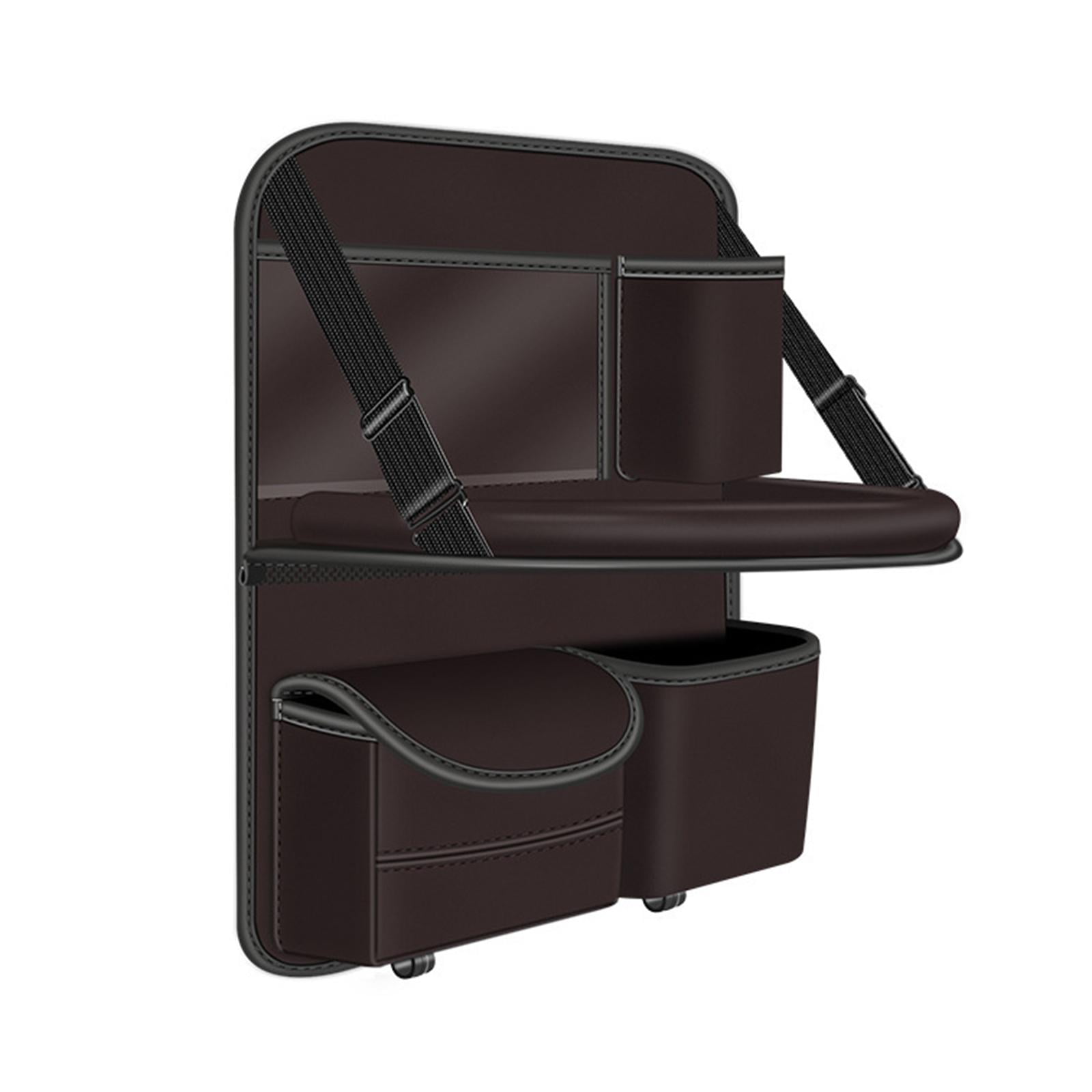 jiaping Car Backseat Organizer Automotive Accessories with Foldable Table Tray Road Trip Brown