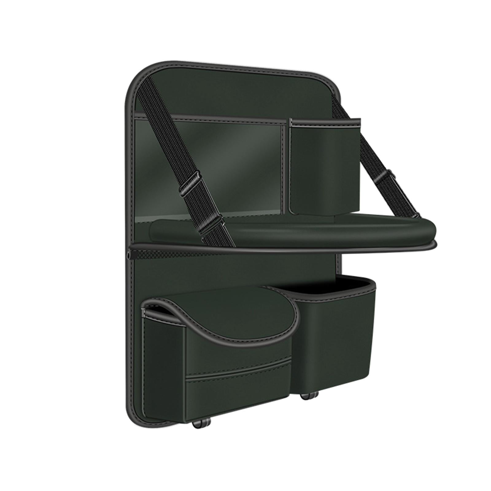 jiaping Car Backseat Organizer Automotive Accessories with Foldable Table Tray Road Trip Green