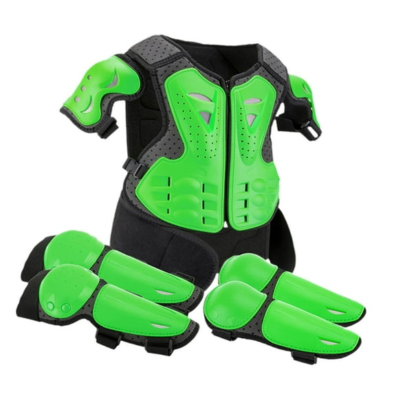 jiaping Generic Dirt Bike Gear Kids Motorcycle Full Body s Suit for Cycling Green