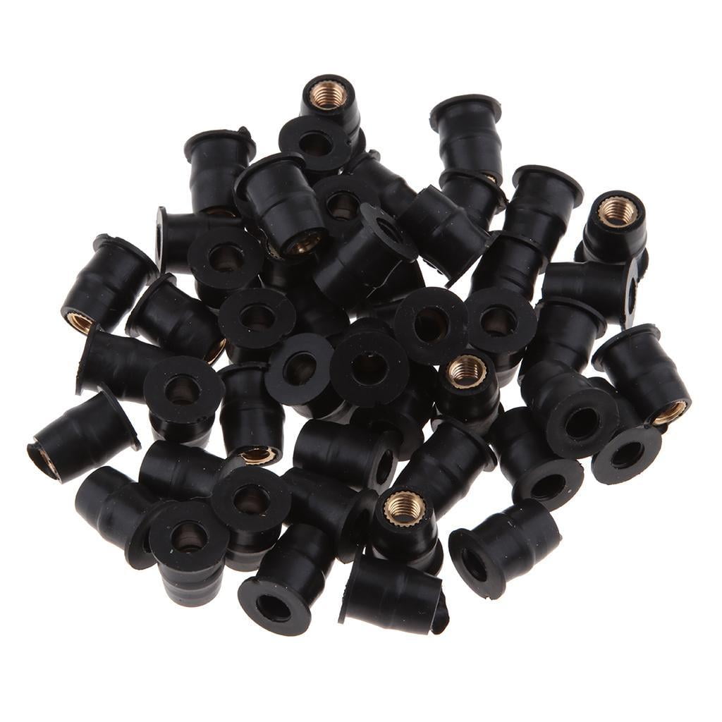 jiaping M5 Motorbike ATV Windscreen Rubber Well Nuts Rivet Rub Nut Cavity Fairing Fixing