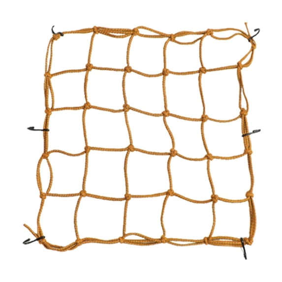 jiaping Motorcycle Cargo Net Ride Gear Organizer for Cycling Bike Seat Rear Rack Yellow