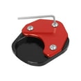 thumbnail image 1 of jiaping Motorcycle Side Stand Foot Enlarger Hot Pavement Anti Sinking Extension Enlarger red, 1 of 7