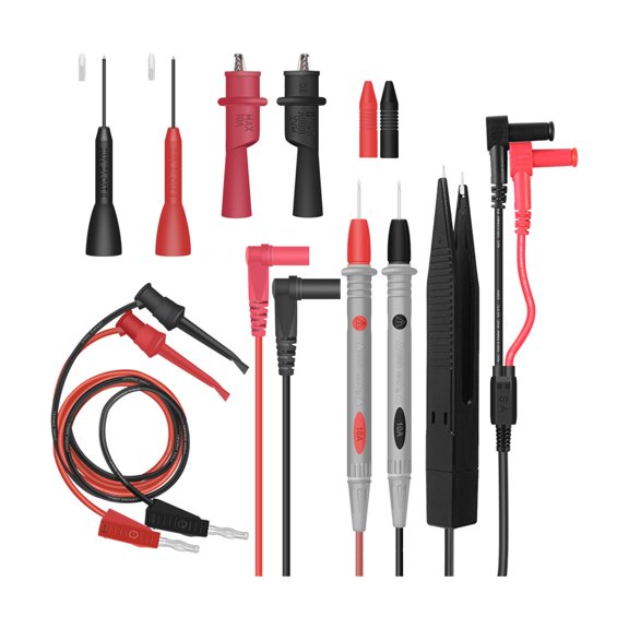 jiaping Multimeter Leads Kit Alligator Clips Silicone Test Hooks Electronic