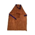 thumbnail image 1 of jiaping Welding Apron Adjustable Strap Front Pocket Gardening Apron Multipurpose 70cmx100cm Brown, 1 of 9