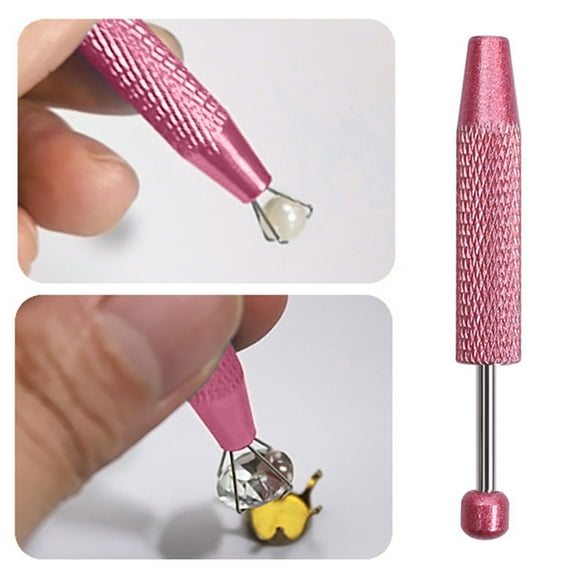 jiaroswwei 1/2/3Pcs Jewelry Grabber Tool Brass 4-Claw Diamond Tweezers Portable Retractable Grabber for Precision Work DIY Jewelry Repair