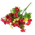 thumbnail image 1 of jiaroswwei 1 Bouquet 28 Heads Dried Artificial Fake Silk Flower Bunch Bouquet Home Decor, 1 of 7