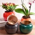 thumbnail image 1 of jiaroswwei 1 Set Flower Pot Dual Layer Shatterproof Plastic Decorative Plant Flower Pot with Water Container for Home, 1 of 8