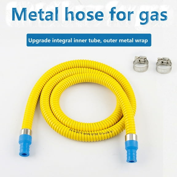jiaroswwei 1 Set Natural Gas Hose High Strength Corrosion Resistant PVC Natural Gas Hose Thread Quick Connection Pipe Home Supplies