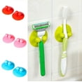 thumbnail image 1 of jiaroswwei 2Pcs Bathroom Kitchen Wall Suction Cup Hook Hanger Cable Toothbrush Razor Holder, 1 of 8
