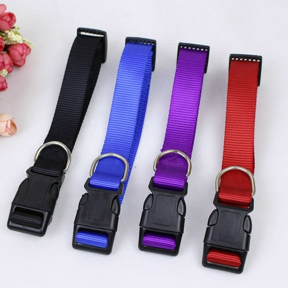jiaroswwei Adjustable Dog Puppies Cat Pet Safety Collar Neck Strap Outdoors Accessories