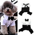 thumbnail image 1 of jiaroswwei Dog Bow Tie Suit Portable with Strap Cloth Stylish Pet Clothes for Outdoor, 1 of 8