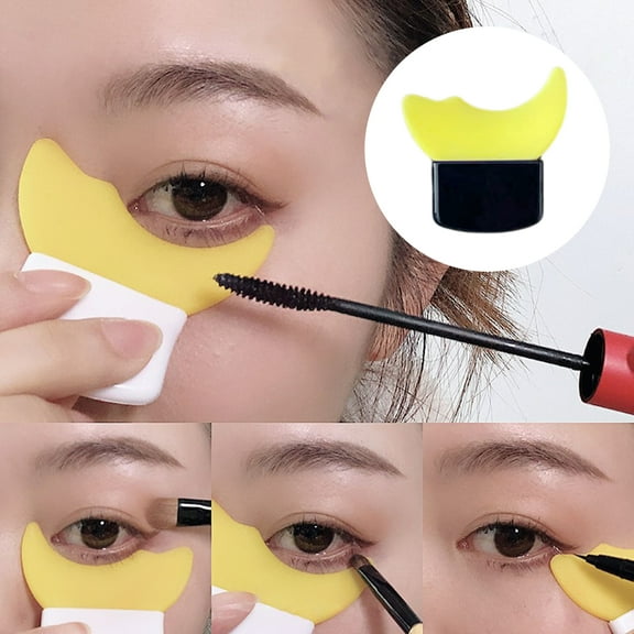 jiaroswwei Eyeliner Stencils ABS Anti-crack Durable Portable Crescent Reusable Curled Suitable for All Eyeshape Eyeliner Baffle Makeup Tools