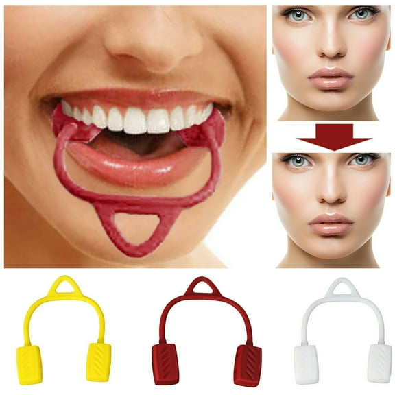 jiaroswwei Jaw Exerciser Facial High Tenacity Silicone Household Chin Trainer for Home