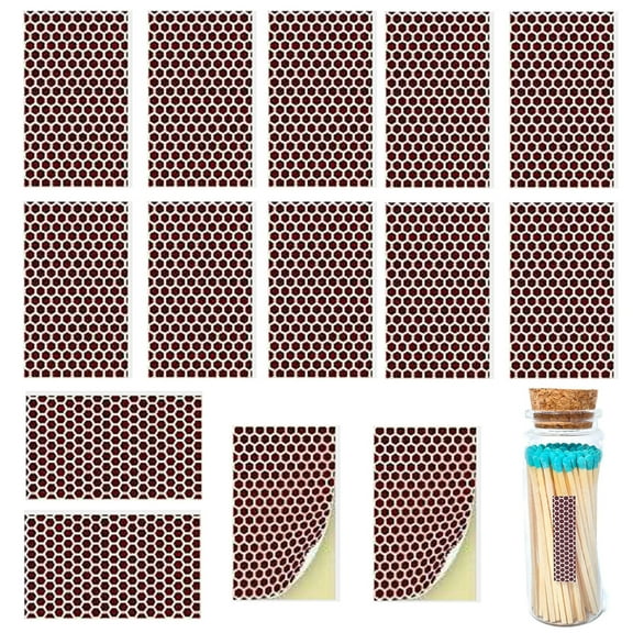 jiaroswwei Match Phosphorus Paper Time-saving Self-adhesive Honeycomb Shape Pre-Cut Solid Match Striker Sheet Candle Accessories