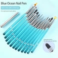 thumbnail image 1 of jiaroswwei Nail Art Brush Soft Nylon Bristles Non-shedding Lightweight Long Handle Comfortable Grip Multipurpose Acrylic UV Gel Extension Builder Nail Painting Brush Nail Supplies, 1 of 8