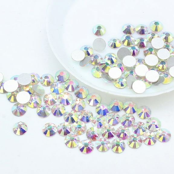 jiaroswwei Nail Art Rhinestone Fashionable Adhesive 12 Grid Rhinestones Nail Studs for Girl