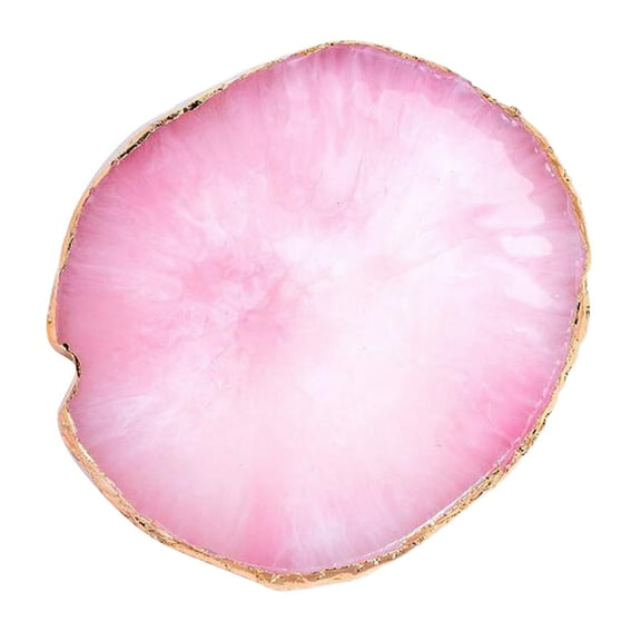 jiaroswwei Nail Color Palette Golden Edge Resin Mixing Drawing Paint Manicure Display Shelf