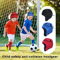 jiaroswwei Rugby Helmet Headguard with Adjustable Strap, Ultralight Soccer Ski Soft Protective Helmet for Kids Youth