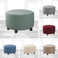 thumbnail image 1 of jiaroswwei Stool Slipcover Breathable All-around Protective Polyester Round-shaped Stretch Sofa Foot Rest Cover Daily Use, 1 of 1