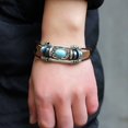 thumbnail image 1 of jiaroswwei Unisex Bracelet Beaded Faux Turquoise Jewelry Vintage Rope Chain Bracelet for Daily Wear, 1 of 8