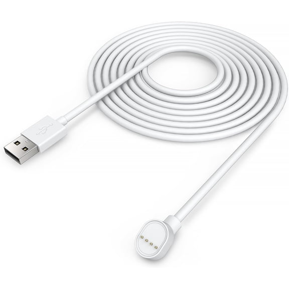 jiatumeimaoyi 10ft Power Cord Compatible Google Nest Cam Outdoor or Indoor Camera - White, 3M