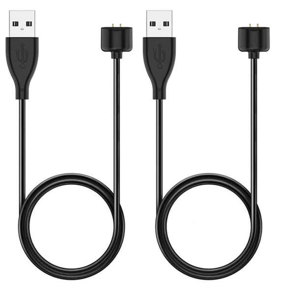 jiatumeimaoyi 2-Pack Charger for Amazfit Band 5, Xiaomi Mi Band 7/6/5 Activity Fitness Tracker - Replacement Magnetic Charging Cable USB Cord [50cm/1.6ft] (2)