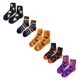thumbnail image 1 of jiaxiM 5 Pairs Fall Fuzzy Socks, Lounge Socks, Halloween Mid‑Calf Sock Set, Breathable Plush Textile, Expandable Silhouette, Cozy Wear For Cool Evenings, 1 of 4