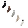 thumbnail image 1 of jiaxiM 5 Pairs Womens Socks Casual Calf Crew Socks Cotton Comfortable and Lightweight Socks, 1 of 4