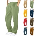 thumbnail image 1 of jiaxiM Boys Baggy Sweatpants Fleece Lined Athletic Straight Leg Baggy Sweat Pants with Drawstring And Pocket Boys Open Bottom Pants, 1 of 7