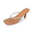 thumbnail image 1 of jiaxiM Cushioned Flip Flops Women Wedge Thong Sandals for Women Dressy Comfy Slippers for Women Non- Rubber Sole Orthofeet Shoes for Women Walking for Summer Outdoor, 1 of 9
