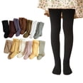 thumbnail image 1 of jiaxiM Girls Solid Tights Thick Knit High Waist Full Length Leg Socks Cover Soft Stretch Tights for School Uniform, Recital, Weekend Trips, Everyday Casual Styling, 1 of 7