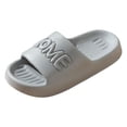 thumbnail image 1 of jiaxiM Home Slippers Women Non Men Slides Quick Dry Open Toe Thick Cushioned Sole Flat Sandals for Beach, Pool, Dorm, Bathroom, Spa, Gym and Travel, 1 of 4