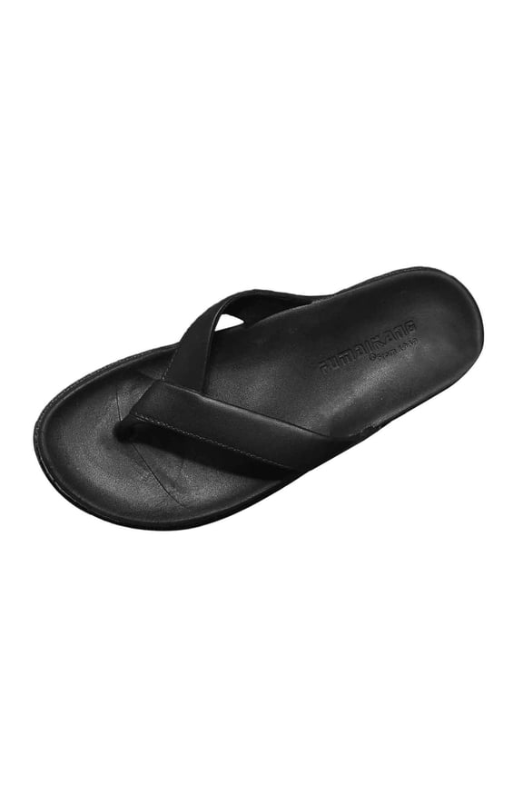 Memory Foam Flip Flops for Women Black Thong Sandals Soft House Slippers for Women Non- Tpr Sole Womens on Shoes Walking for Summer Outdoor