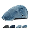 thumbnail image 1 of jiaxiM Newsboy Cap for Men Women Cotton Ivy Flat Cap Adjustable Breathable Cabbie Gatsby Golf Hats Irish Hat for Men, 1 of 9