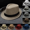 thumbnail image 1 of jiaxiM Packable Knit Fedora Hat for Women, Soft Lightweight Breathable Summer Beach Hat, Crushable Foldable Travel Straw Fedora, 1 of 4