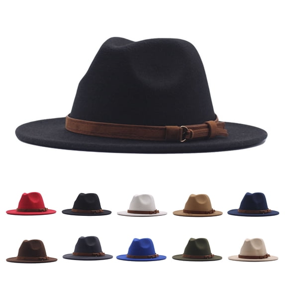 jiaxiM Panama Hat Men Women Wide Brim Straw Fedora Hat Summer Lightweight Beach Sun Hats UPF Straw Hat for Women