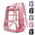 thumbnail image 1 of jiaxiM School Backpack for Ages 5th 6th 8th 10th Clear Multi Pocket Large Capacity Daypack for Stadium Access, School Activities, Outdoor Excursions, Weekend Travel, 1 of 8