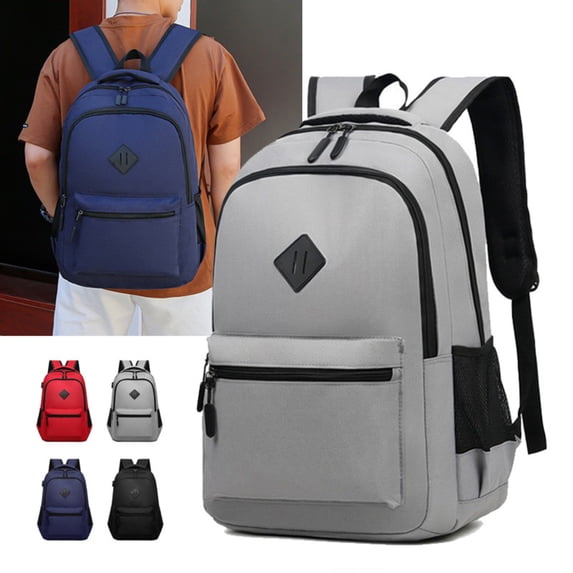 jiaxiM School Backpack for Ages 6th 7th 10th 12th Black Water Resistant Rucksack With 8 Compartments for School Study, College Commute, Road Trips, Daily Outdoor Activities