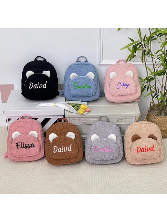 School Backpacks Custom Name DIY Personalized Small School Bag for Ages 3rd 4th 5th 6th, Daycare, Primary School, Travel