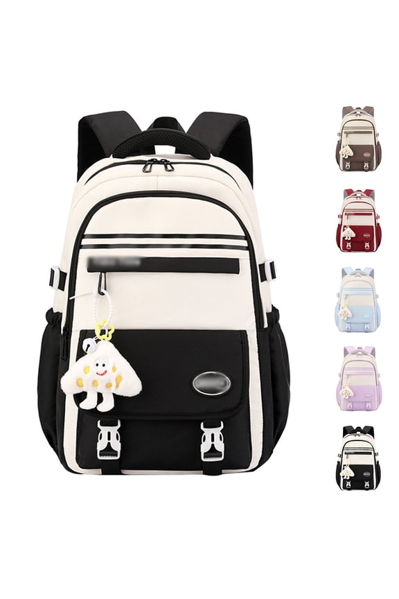 School Backpacks Korean Casual Stylish Versatile Large Capacity School Bag for Ages 5th 6th 8th 10th, Middle Elementary, High School, Daily Commute, Outings